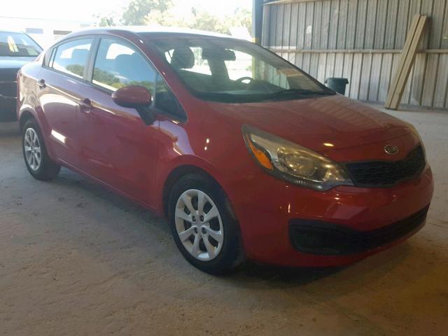 KNADM4A35C6052860 - 2012 KIA RIO LX RED photo 1