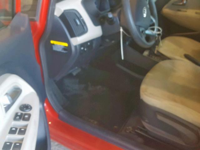 KNADM4A35C6052860 - 2012 KIA RIO LX RED photo 9