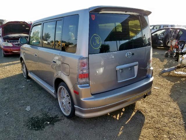 JTLKT324X54000142 - 2005 TOYOTA SCION XB Сұр фото 3