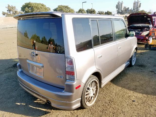 JTLKT324X54000142 - 2005 TOYOTA SCION XB Сұр фото 4