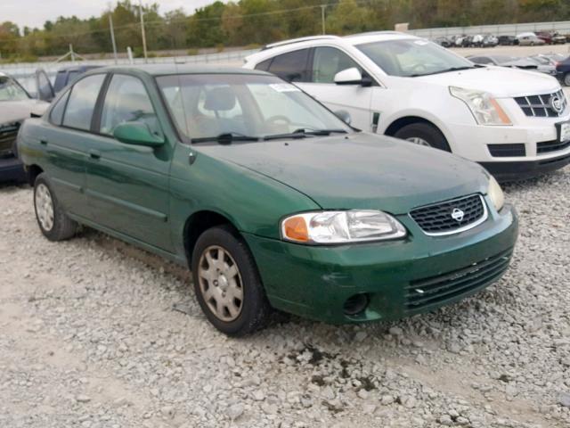 3N1CB51D32L632019 - 2002 NISSAN SENTRA XE GREEN photo 1