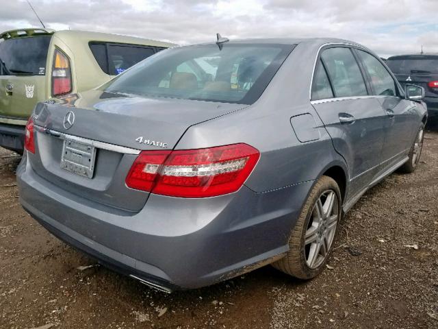 WDDHF9AB5AA226591 - 2010 MERCEDES-BENZ E 550 4MAT GRAY photo 4