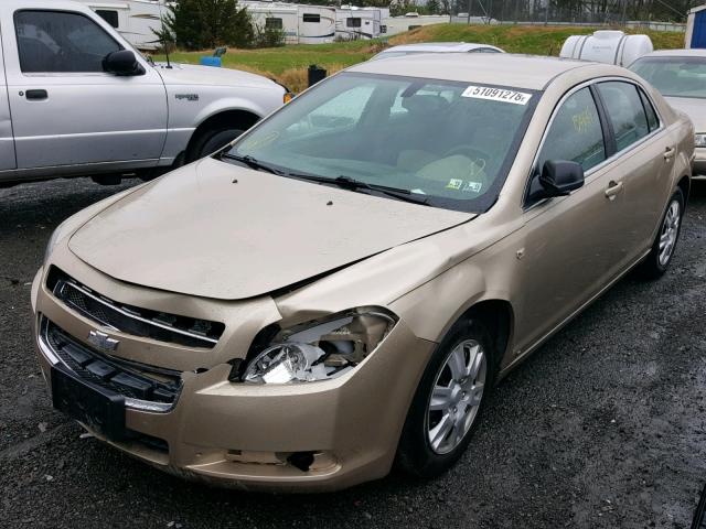 1G1ZG57B28F166240 - 2008 CHEVROLET MALIBU LS 米色 照片 2