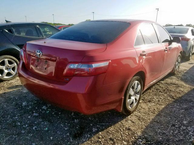 4T1BE46KX9U323001 - 2009 TOYOTA CAMRY BASE BURGUNDY photo 4