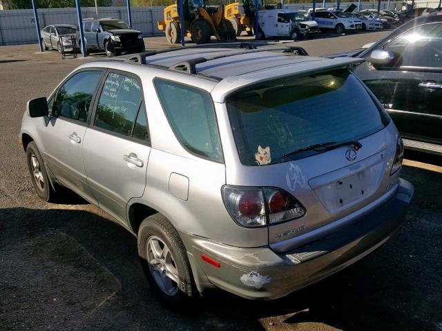 JTJHF10U910231407 - 2001 LEXUS RX 300 SILVER photo 3