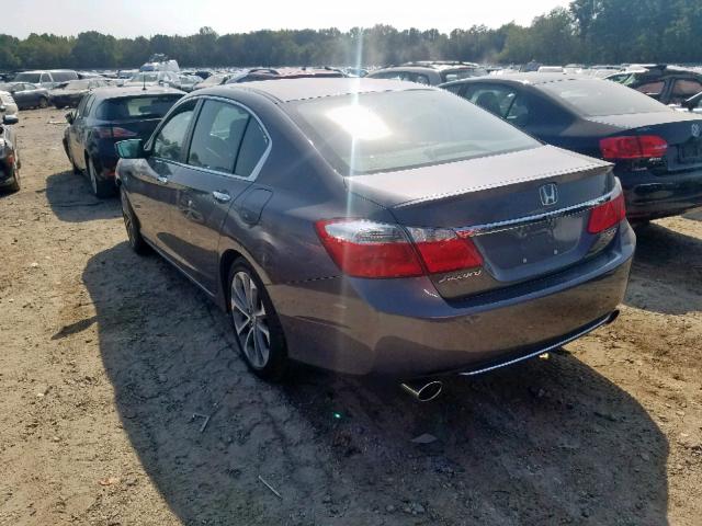 1HGCR2F57EA061706 - 2014 HONDA ACCORD SPO GRAY photo 3