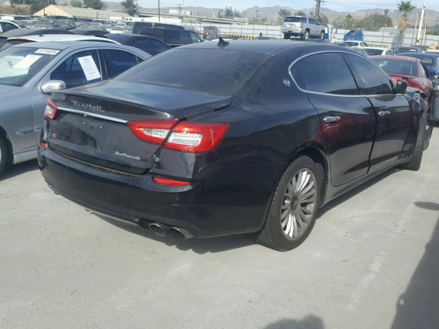 ZAM56RRA0E1094107 - 2014 MASERATI QUATTROPOR BLACK photo 4