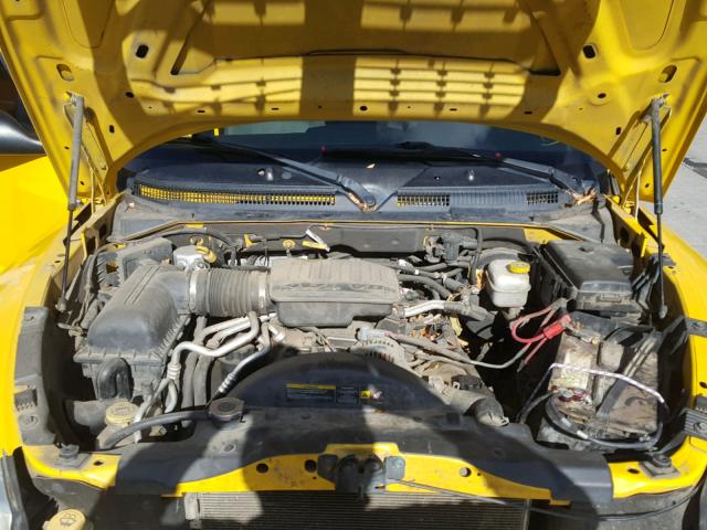 1D7HW48J26S544573 - 2006 DODGE DAKOTA QUA YELLOW photo 7