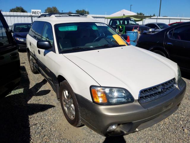 4S3BH675X37654926 - 2003 SUBARU LEGACY OUT WHITE photo 1