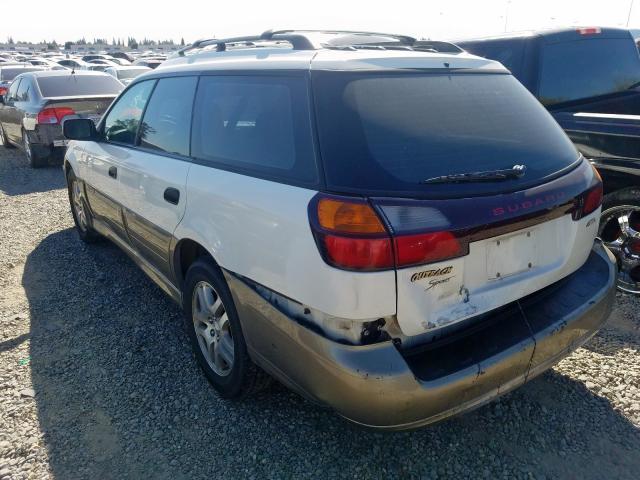 4S3BH675X37654926 - 2003 SUBARU LEGACY OUT WHITE photo 3