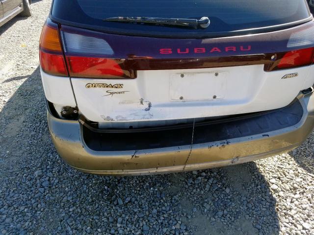 4S3BH675X37654926 - 2003 SUBARU LEGACY OUT WHITE photo 9