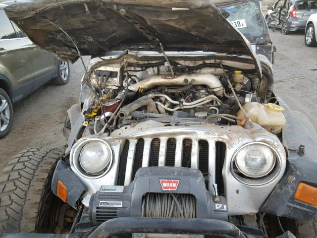 1J4FA69S96P784560 - 2006 JEEP WRANGLER / SILVER photo 7