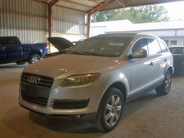 WA1AV74L77D012422 - 2007 AUDI Q7 4.2 QUA SILVER photo 2