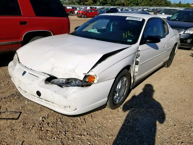 2G1WW12E829121156 - 2002 CHEVROLET MONTE CARL თეთრი ფოტო 2