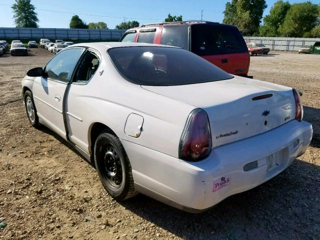 2G1WW12E829121156 - 2002 CHEVROLET MONTE CARL თეთრი ფოტო 3