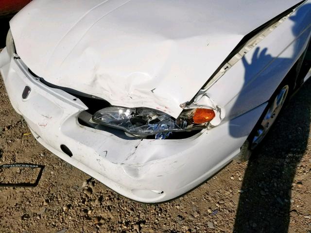 2G1WW12E829121156 - 2002 CHEVROLET MONTE CARL თეთრი ფოტო 9