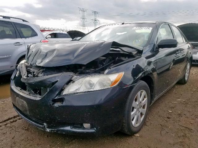 4T1BE46K17U582909 - 2007 TOYOTA CAMRY CE BLACK photo 2