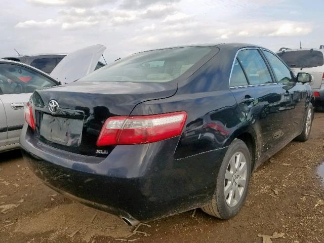 4T1BE46K17U582909 - 2007 TOYOTA CAMRY CE BLACK photo 4