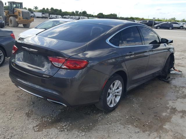 1C3CCCAG3GN141275 - 2016 CHRYSLER 200 LIMITE GRAY photo 4