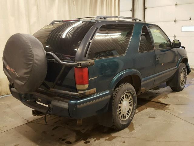 1GKCT18W6WK503990 - 1998 GMC JIMMY GREEN photo 4