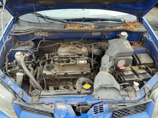 JA4LZ41G33U066619 - 2003 MITSUBISHI OUTLANDER BLUE photo 7