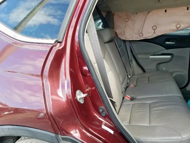 5J6RM3H75DL039132 - 2013 HONDA CR-V EXL BURGUNDY photo 6