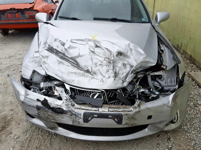 JTHBF5C20A5113418 - 2010 LEXUS IS 250 SILVER photo 7