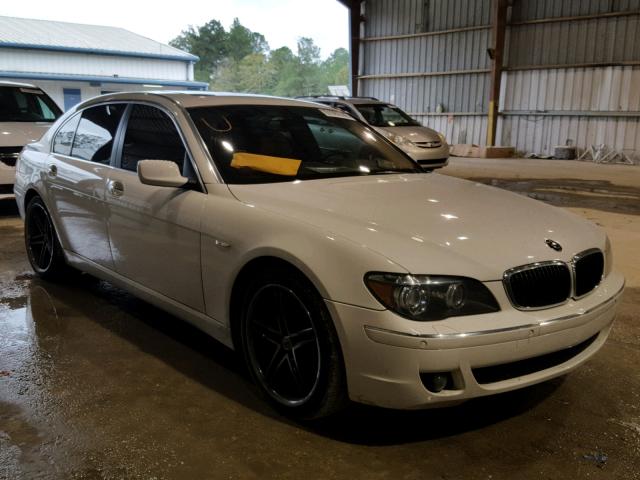 WBAHN83587DT69845 - 2007 BMW 750 WHITE photo 1