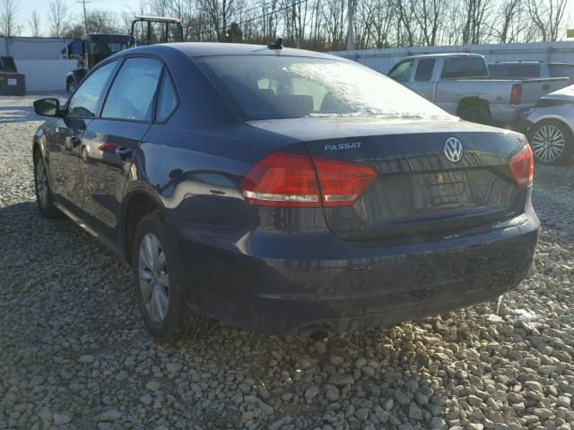 1VWAT7A30FC083849 - 2015 VOLKSWAGEN PASSAT S BLUE photo 3