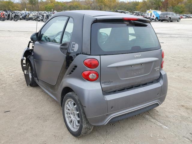 WMEEJ9AA4EK765384 - 2014 SMART FORTWO ELE BLACK photo 3