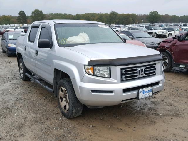 2HJYK162X6H571507 - 2006 HONDA RIDGELINE SILVER photo 1