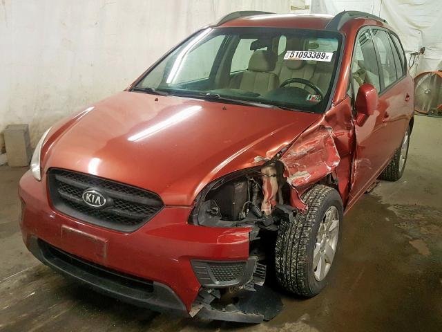 KNAFG526987205482 - 2008 KIA RONDO LX RED photo 2