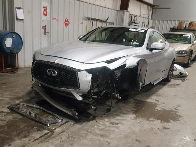 JN1EV7EK9HM363978 - 2017 INFINITI Q60 PREMIU SILVER photo 2