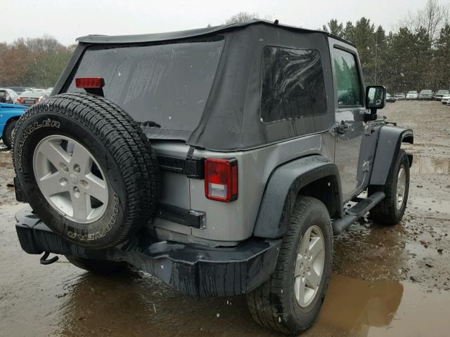 1C4AJWAG0EL320621 - 2014 JEEP WRANGLER S GRAY photo 4