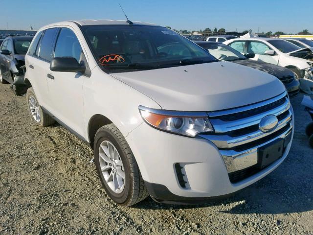 2FMDK3GC1DBC12841 - 2013 FORD EDGE SE WHITE photo 1