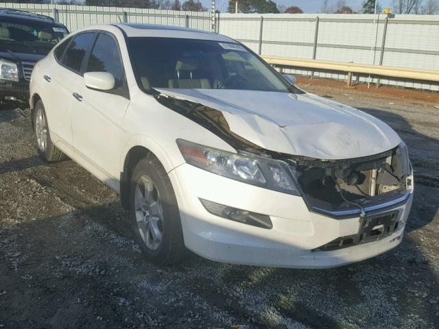 5J6TF1H57AL002422 - 2010 HONDA ACCORD CRO WHITE photo 1