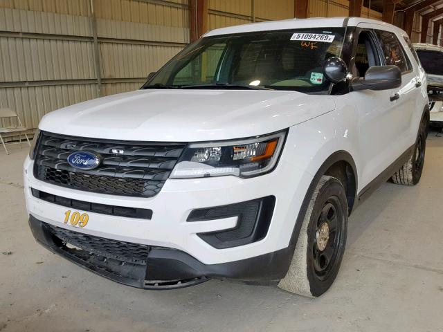 1FM5K8ARXJGB11915 - 2018 FORD EXPLORER P WHITE photo 2