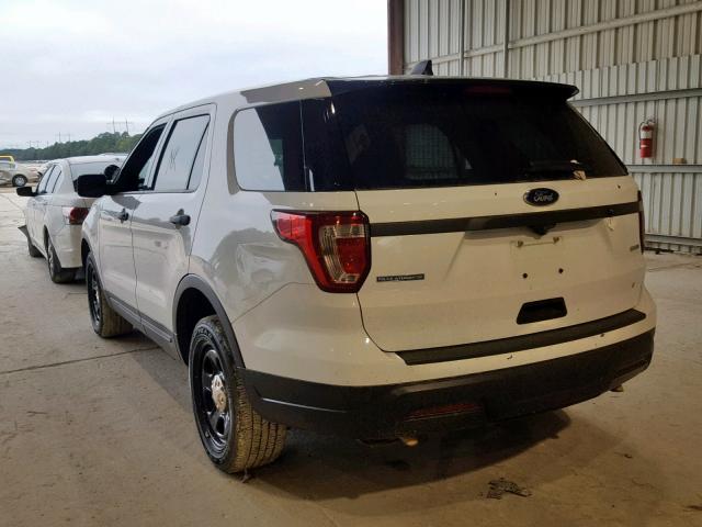 1FM5K8ARXJGB11915 - 2018 FORD EXPLORER P WHITE photo 3