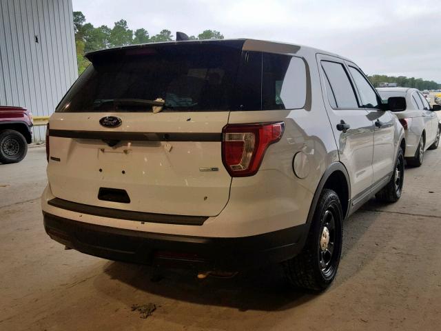 1FM5K8ARXJGB11915 - 2018 FORD EXPLORER P WHITE photo 4