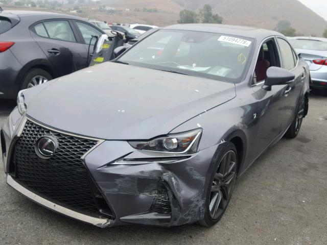 JTHBA1D28J5071893 - 2018 LEXUS IS 200T GRAY photo 2