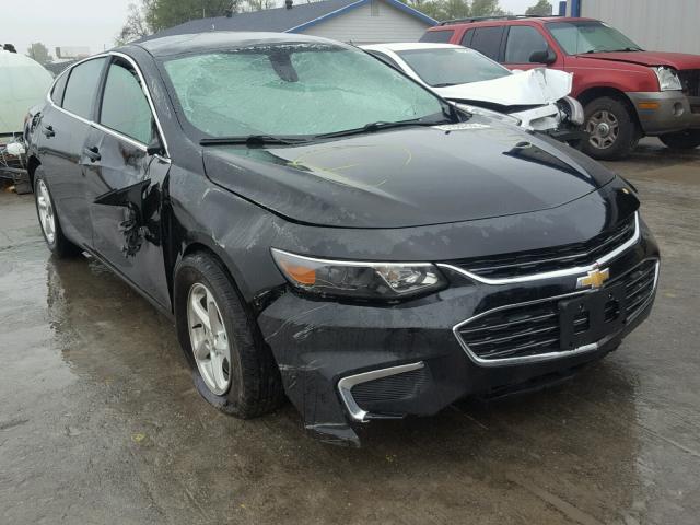 1G1ZB5STXGF257155 - 2016 CHEVROLET MALIBU LS BLACK photo 1