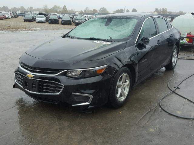 1G1ZB5STXGF257155 - 2016 CHEVROLET MALIBU LS BLACK photo 2