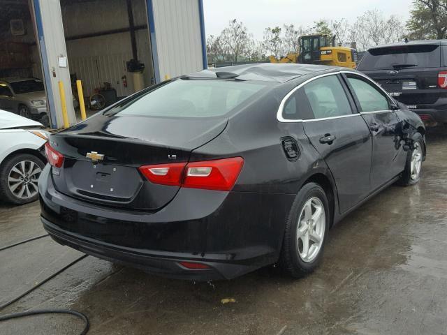 1G1ZB5STXGF257155 - 2016 CHEVROLET MALIBU LS BLACK photo 4