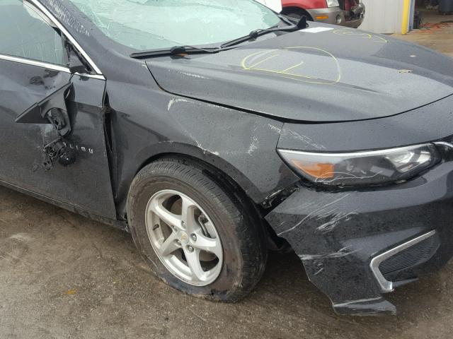 1G1ZB5STXGF257155 - 2016 CHEVROLET MALIBU LS BLACK photo 9
