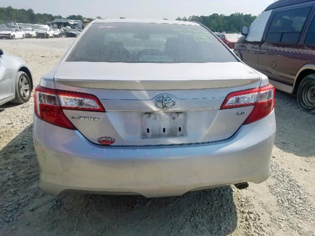 4T1BF1FK3CU032715 - 2012 TOYOTA CAMRY BASE SILVER photo 9
