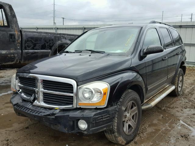 1D4HB48D05F520508 - 2005 DODGE DURANGO SL BLACK photo 2