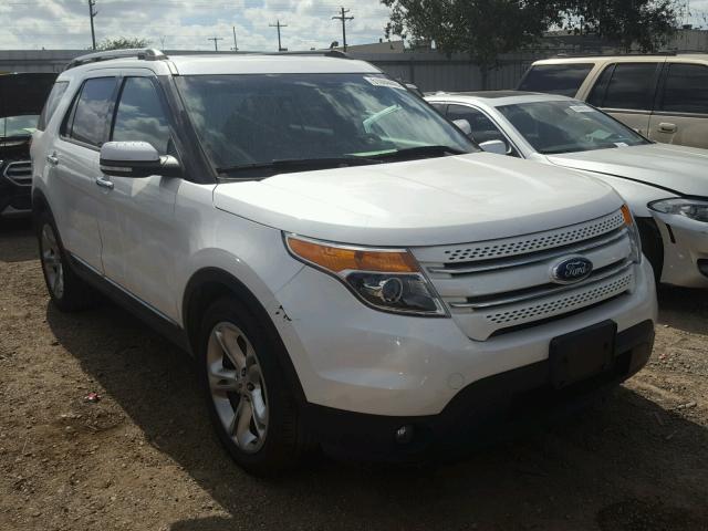 1FM5K7F89EGA32512 - 2014 FORD EXPLORER L WHITE photo 1