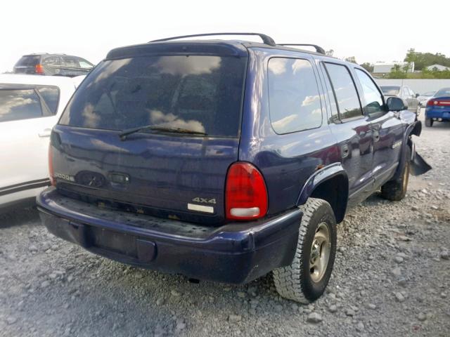 1B4HS28Y8WF207337 - 1998 DODGE DURANGO PURPLE photo 4