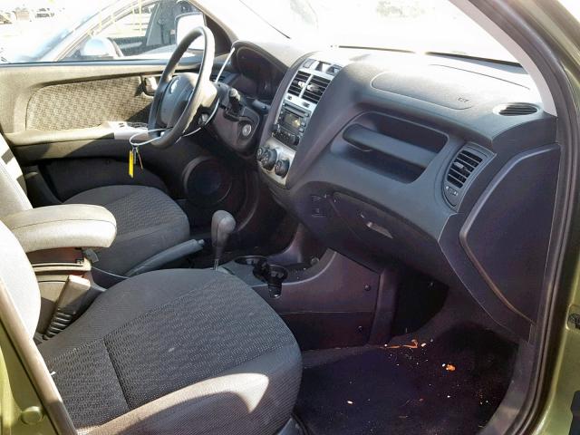 KNDJF723077317748 - 2007 KIA SPORTAGE E GREEN photo 5