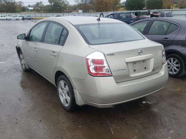 3N1AB61E38L628339 - 2008 NISSAN SENTRA 2.0 TAN photo 3